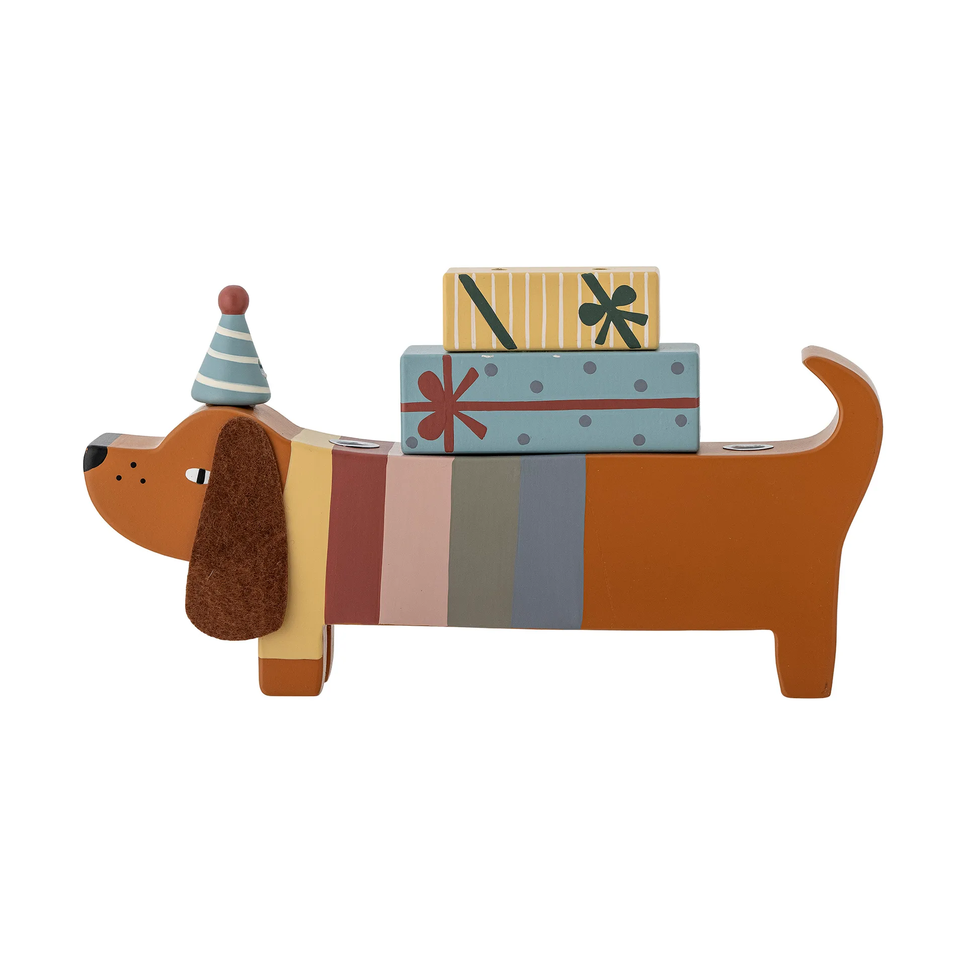 Decorazione Charlie Birthday 28 cm, Brown-multi Bloomingville