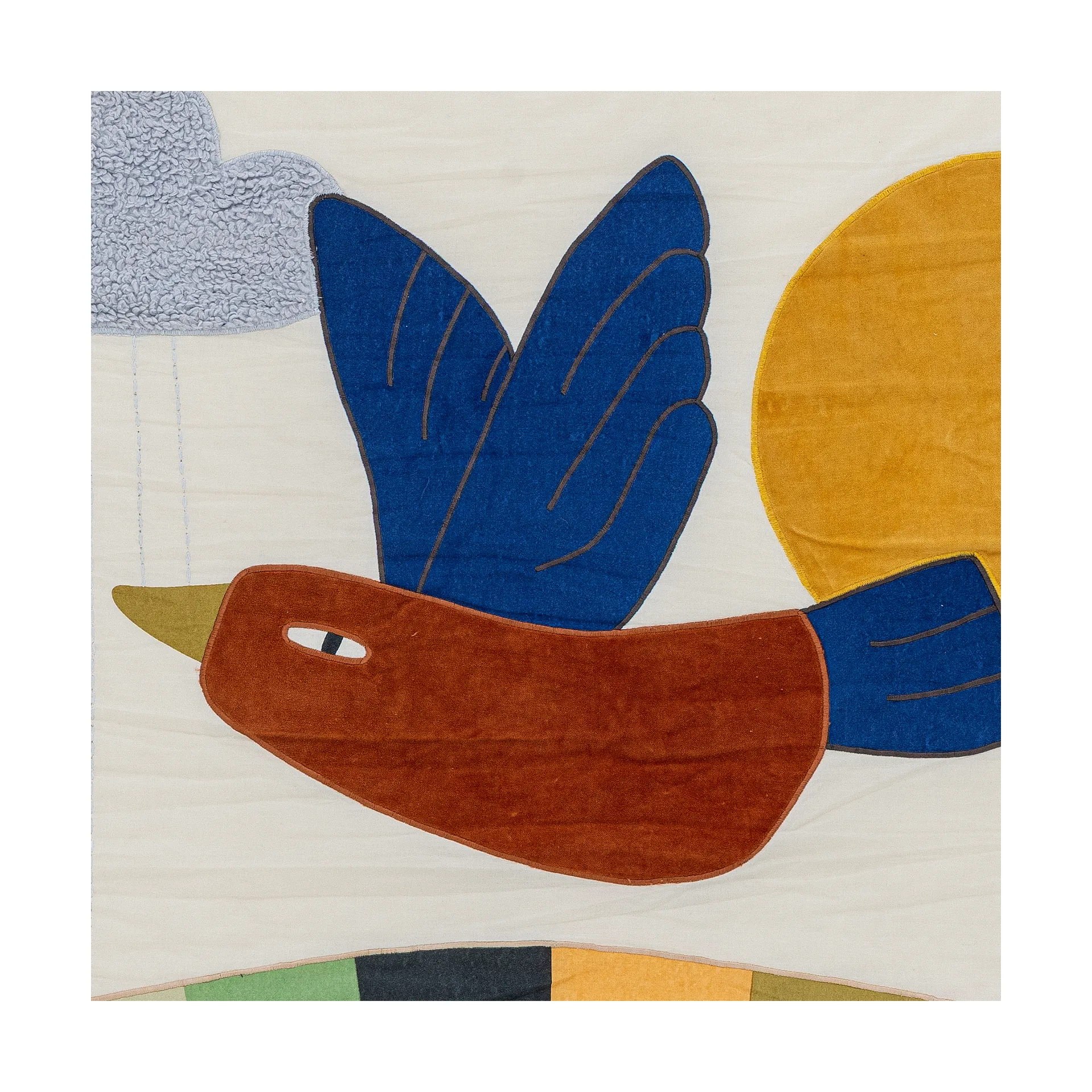 Decorazione da parete Colorine cotone 101x101 cm, Natur Bloomingville