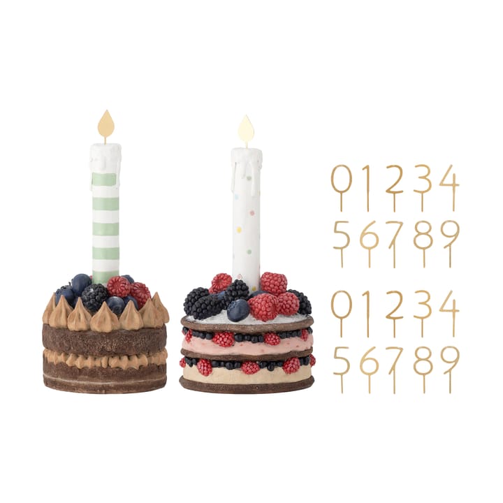 Decorazione di compleanno Hooray 2 pezzi - Rosso - Bloomingville