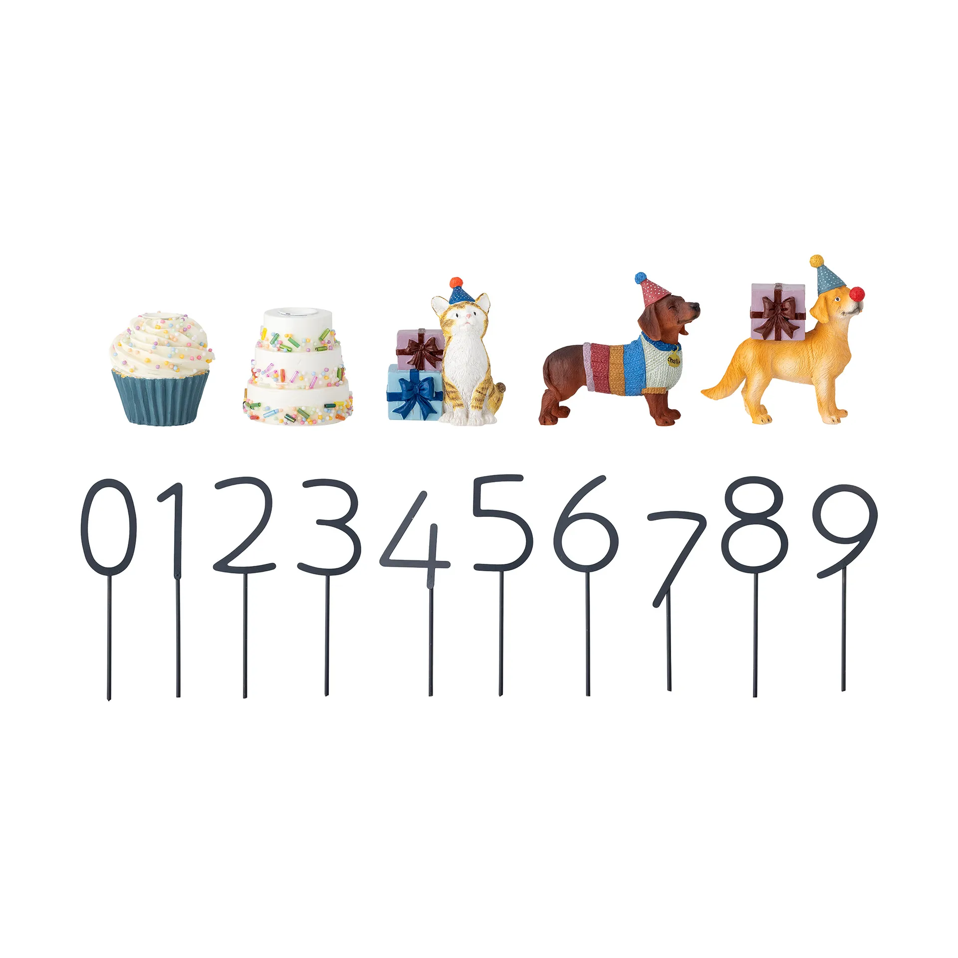 Decorazione di compleanno Salve, 15 pezzi, Multicolore Bloomingville