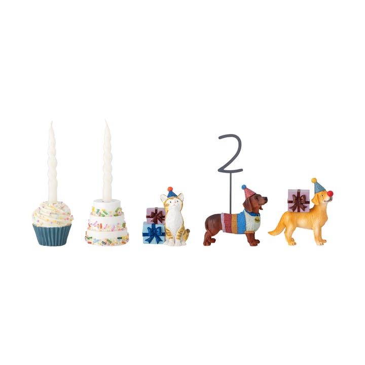 Decorazione di compleanno Salve, 15 pezzi, Multicolore Bloomingville