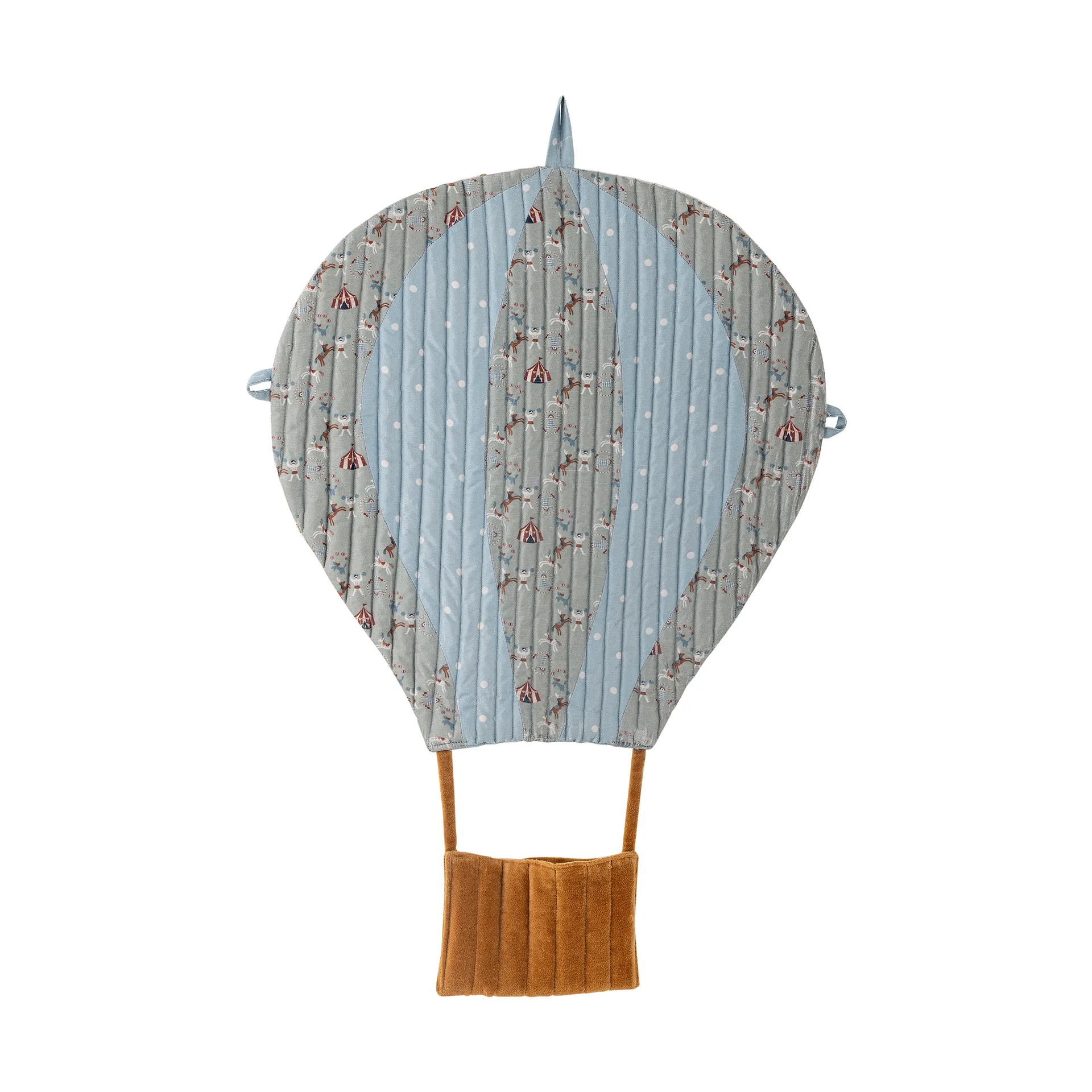 Decorazione murale a forma di pallone 45x60 cm, Blu-marrone Bloomingville