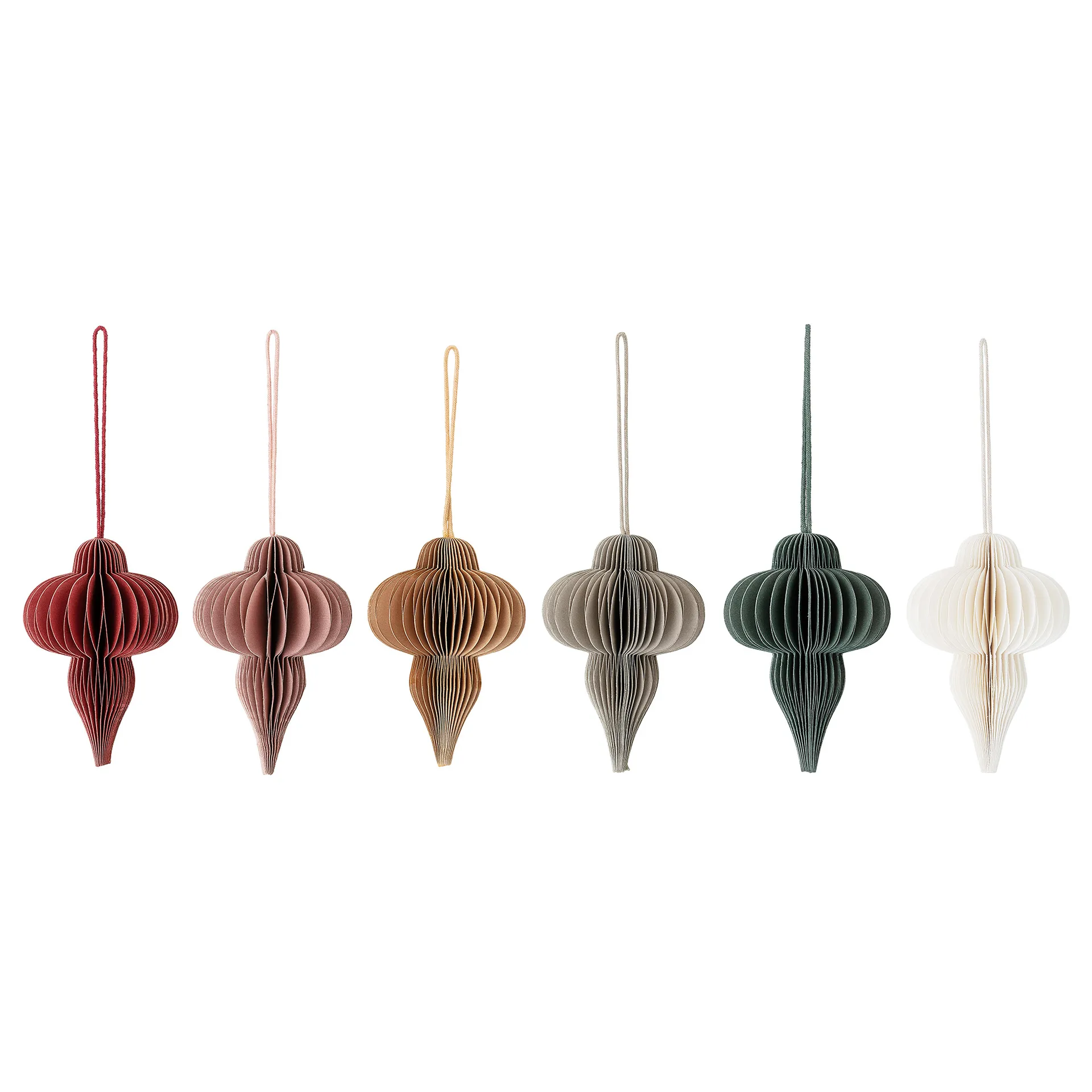 Decorazione natalizia Milay, 10 cm, 6 pezzi, Multicolore Bloomingville