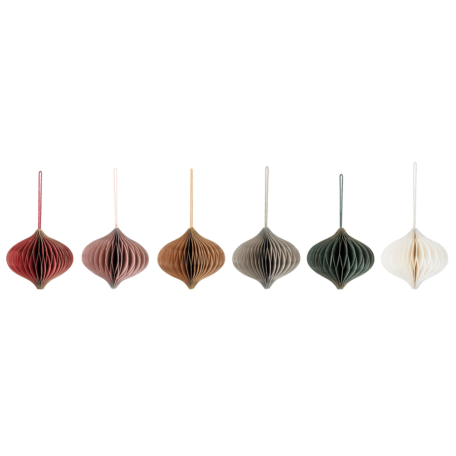 Decorazione natalizia Milay, 9 cm, 6 pezzi, Multicolore Bloomingville