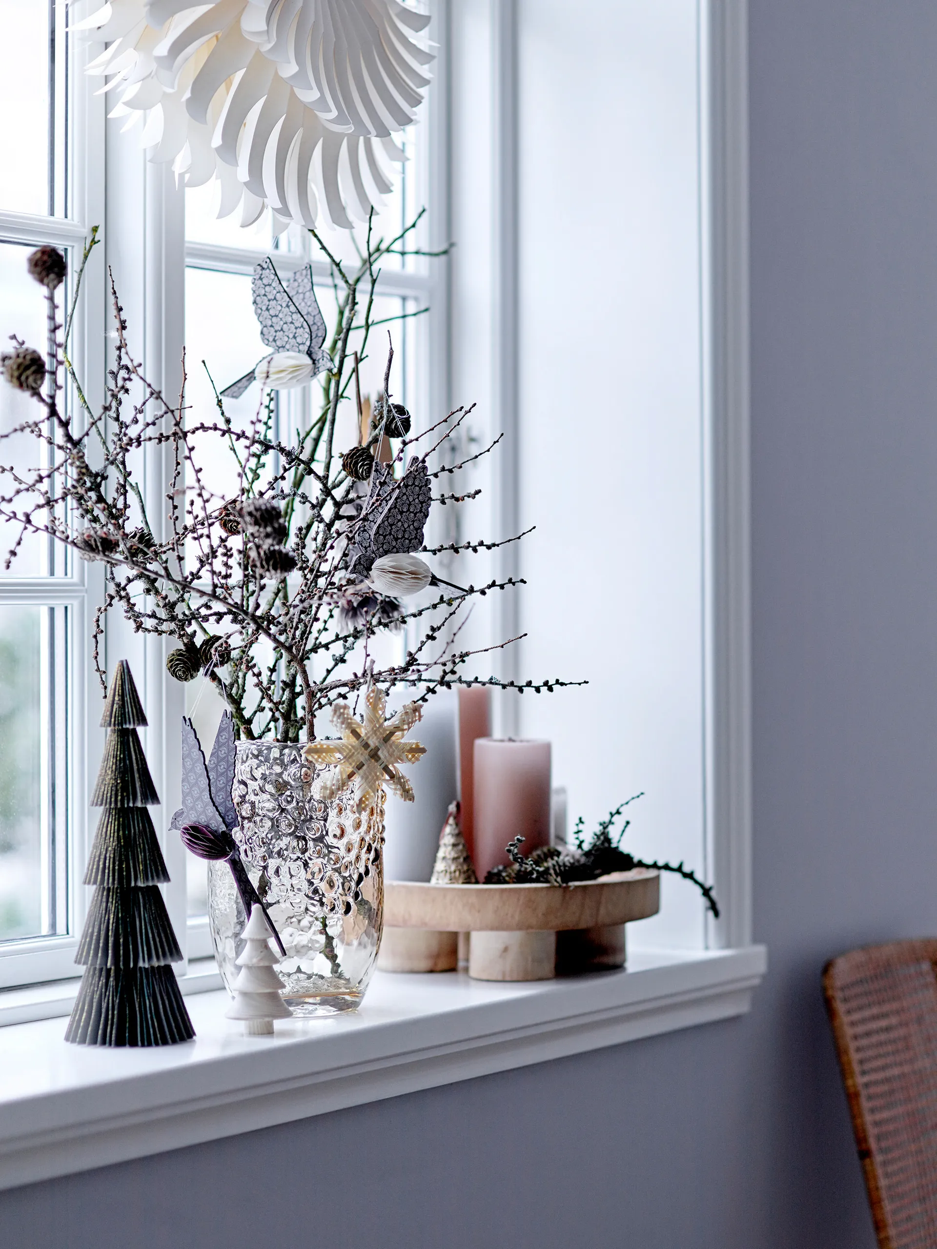 Decorazione natalizia Sagalin Bird, Marrone Bloomingville