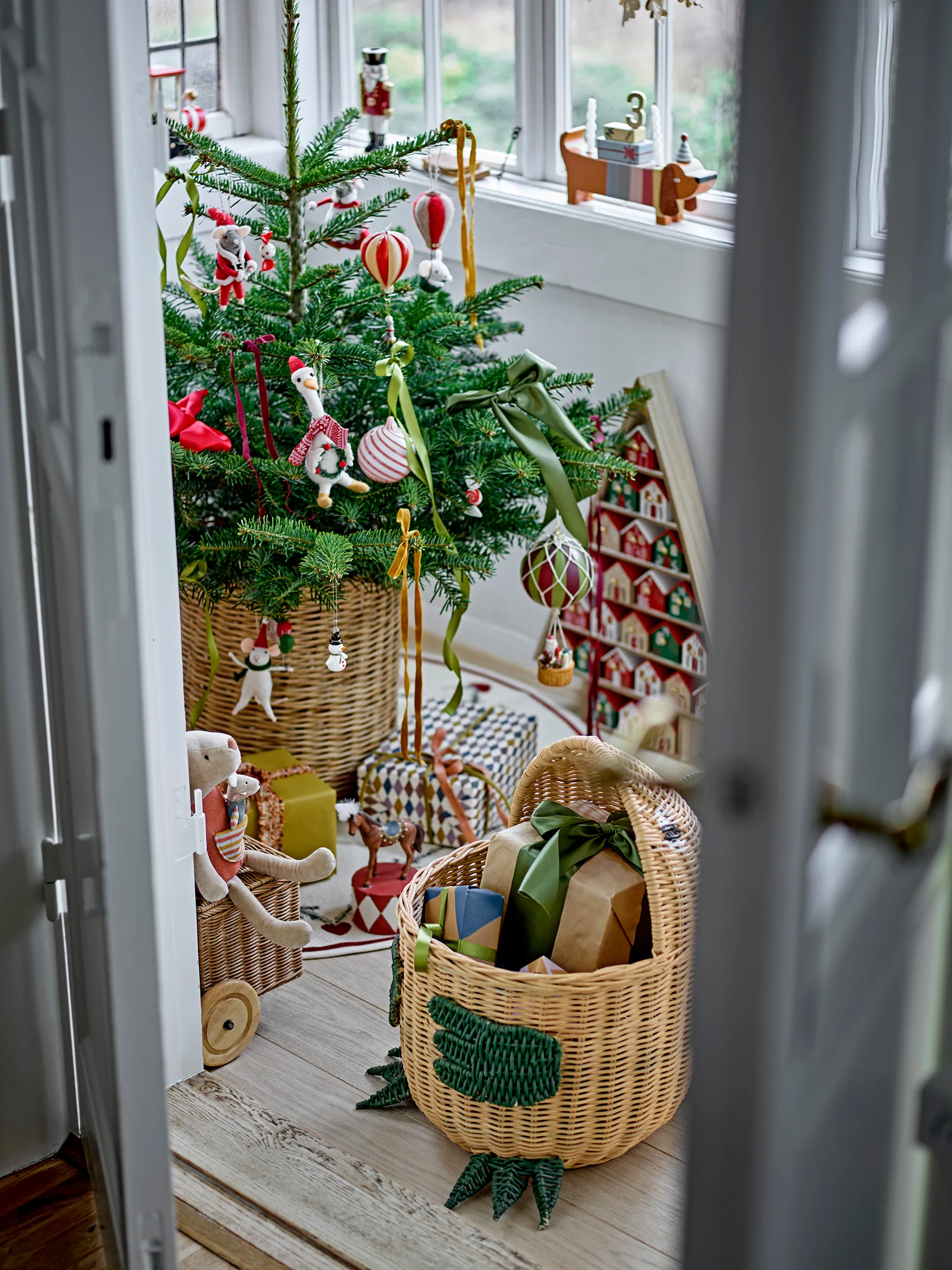 Decorazione per albero di Natale in lana Peo, Bianco Bloomingville