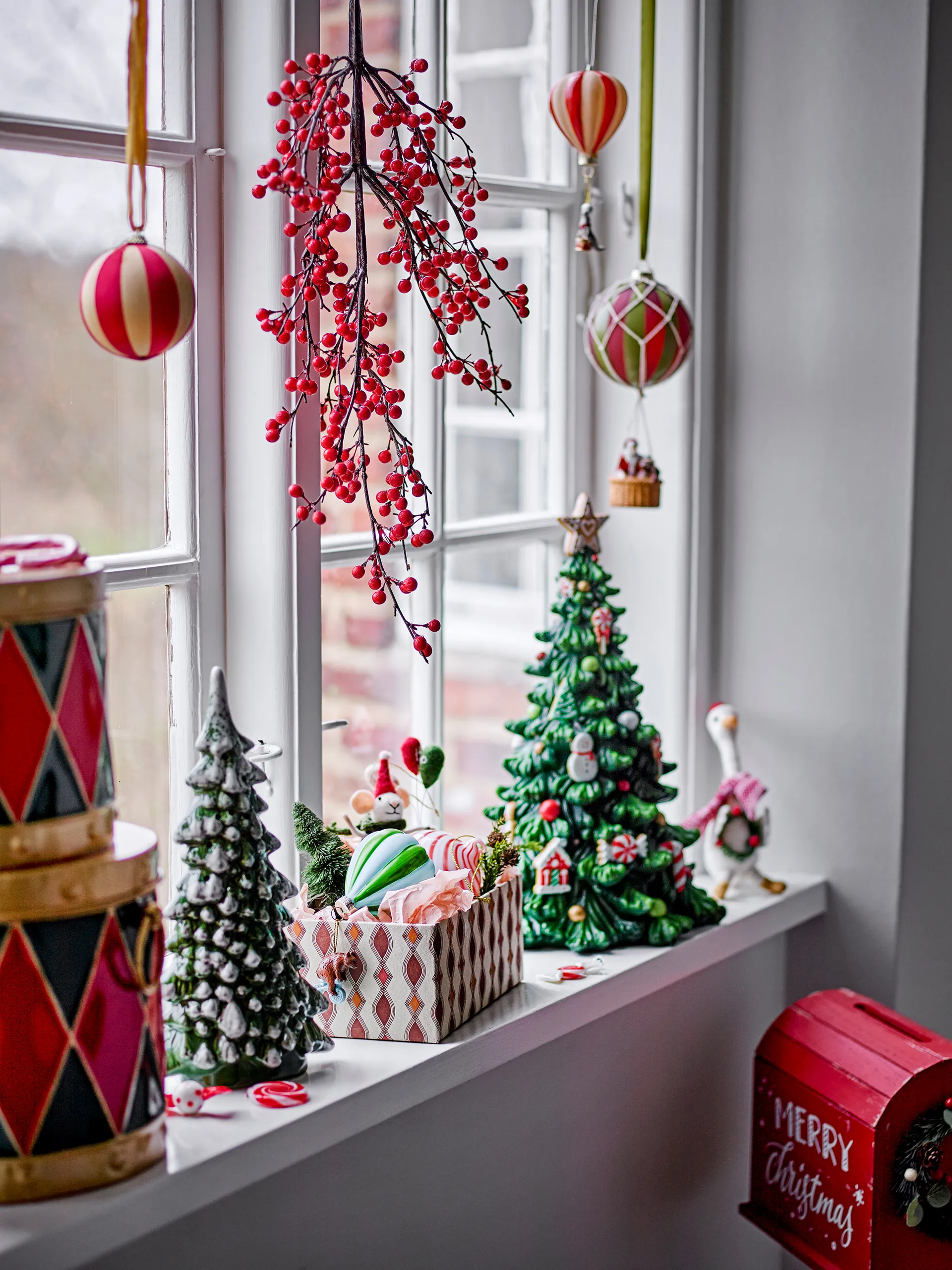 Decorazione per albero di Natale in lana Peo, Bianco Bloomingville