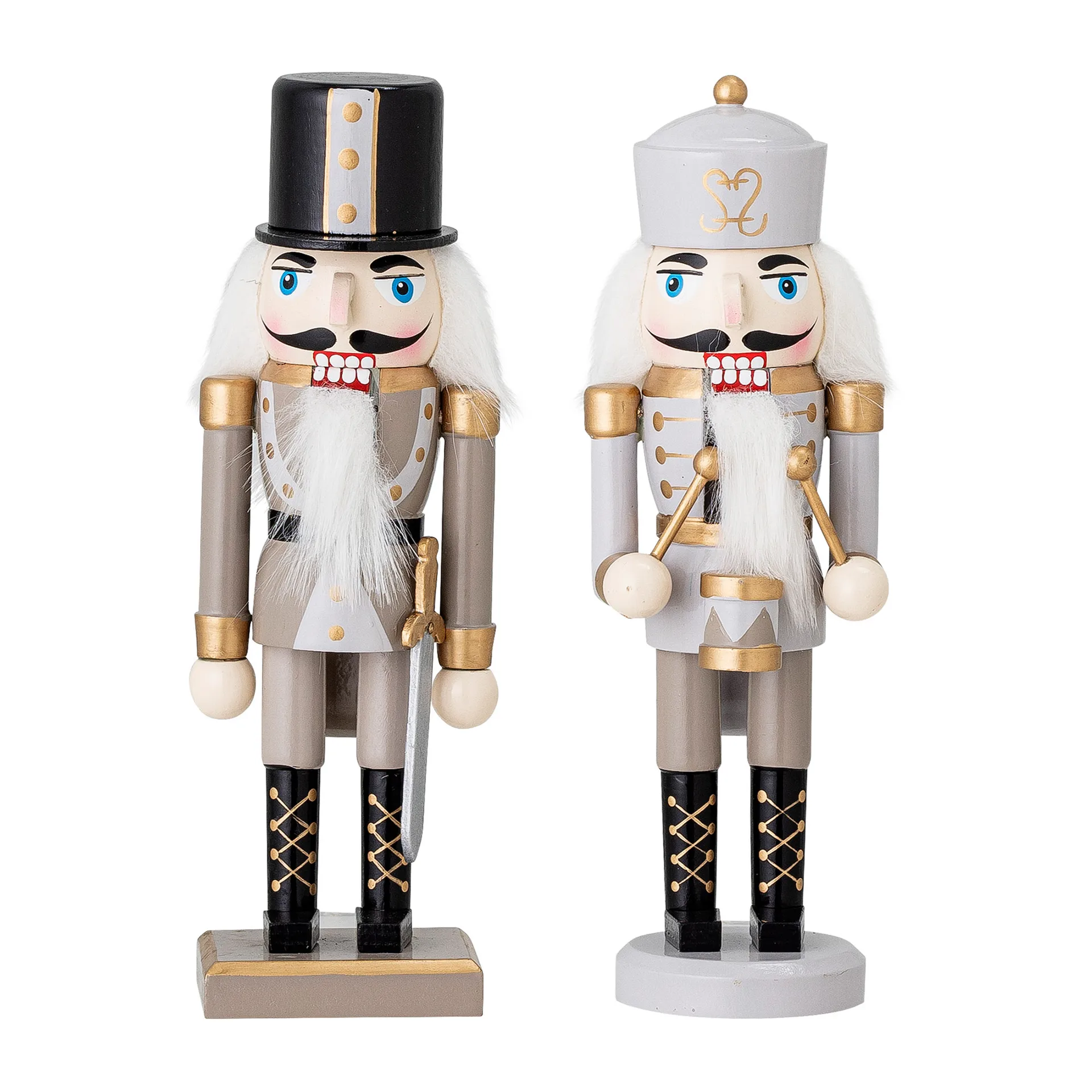 Decorazione schiaccianoci Darren 20,5 cm 2 pezzi, Oro Bloomingville