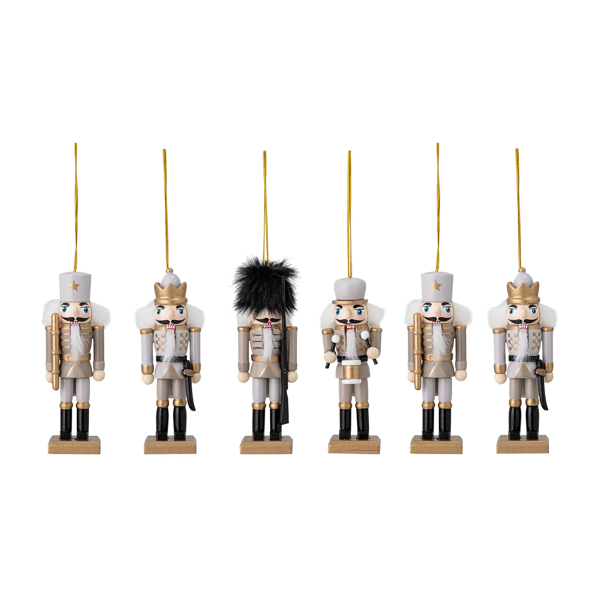 Decorazioni natalizie da appendere Bloomingville confezione da 6, Oro Bloomingville