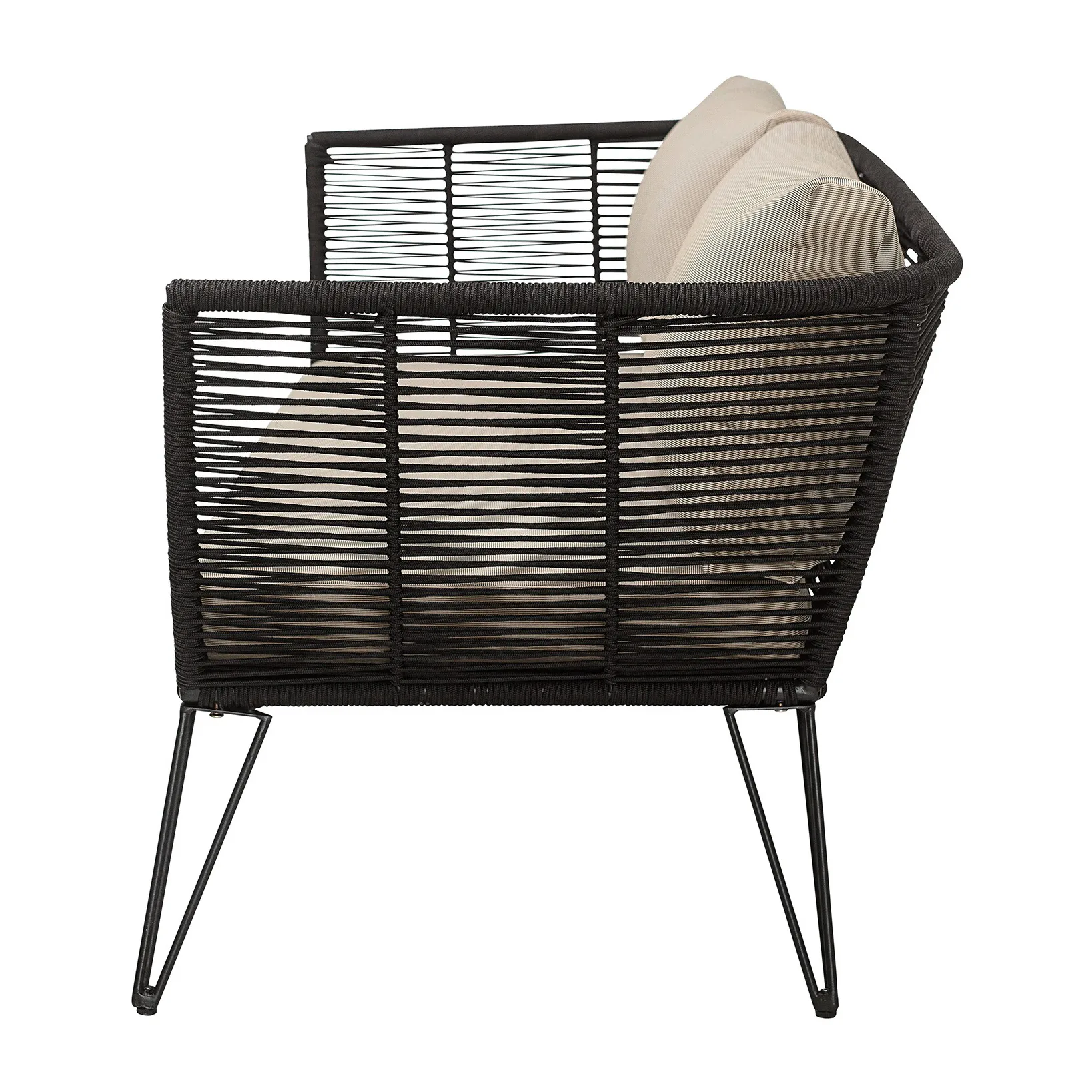 Divano Mundo, Nero, beige Bloomingville