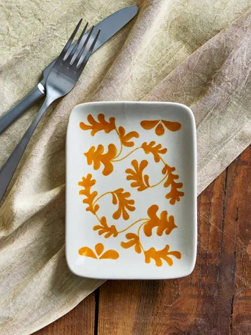 Fauni piattino - Giallo, 15x11,5 cm - Bloomingville