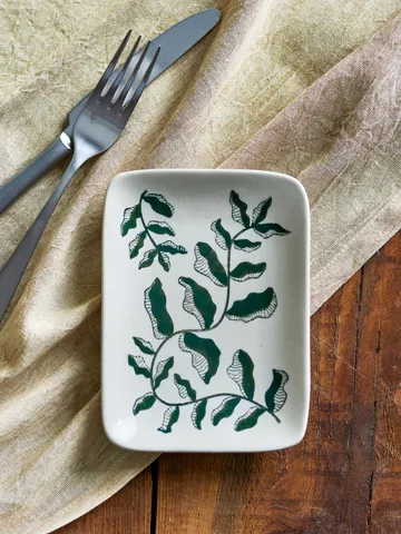Fauni piattino - Verde, 15x11,5 cm - Bloomingville