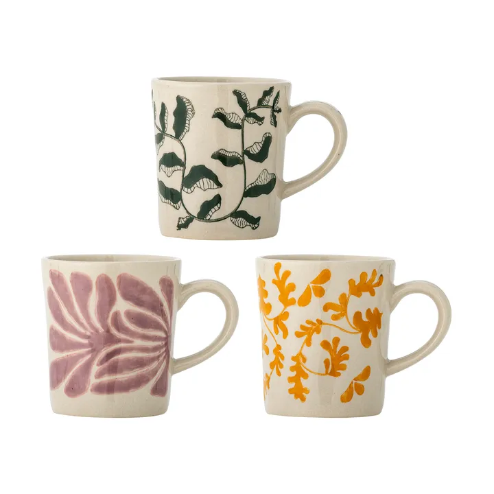 Fauni tazza - Multicolore, 3 pezzi - Bloomingville