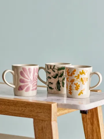 Fauni tazza - Multicolore, 3 pezzi - Bloomingville