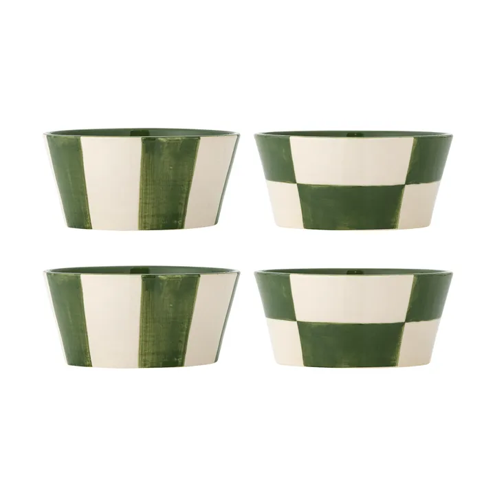 Floki ciotola - Green, 4 pezzi - Bloomingville
