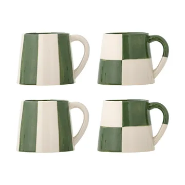 Floki tazza - Green, 4 pezzi - Bloomingville