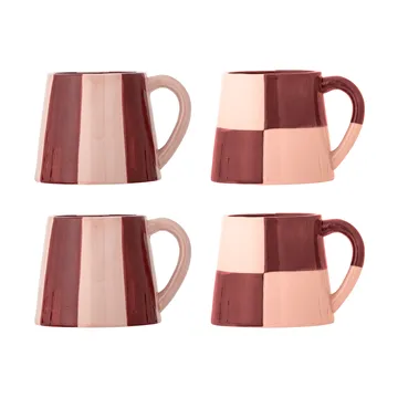 Floki tazza - Rose, 4 pezzi - Bloomingville