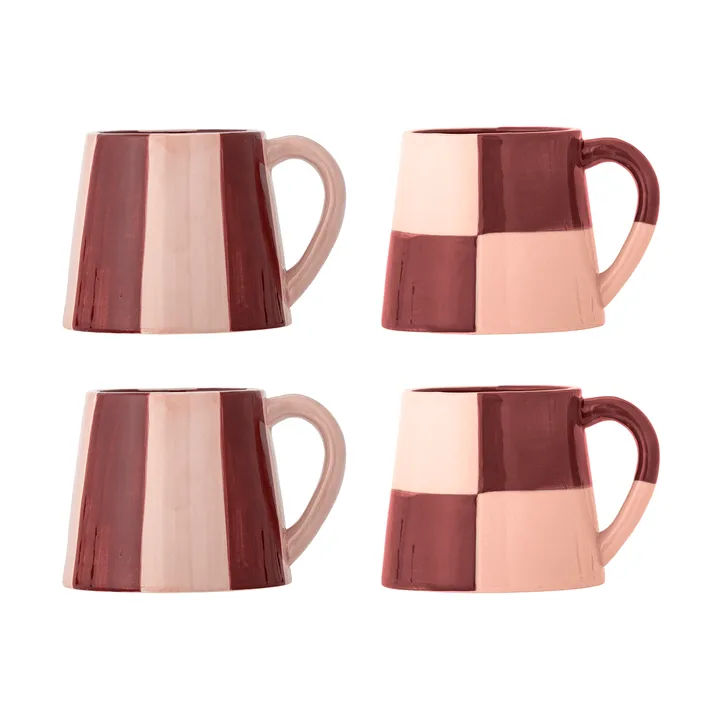 Floki tazza - Rose, 4 pezzi - Bloomingville
