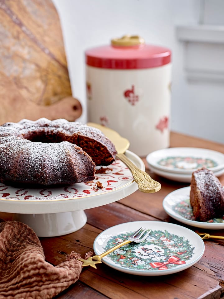 Forchetta da dessert Georgette, confezione da 4, Acciaio inox, ottone Bloomingville
