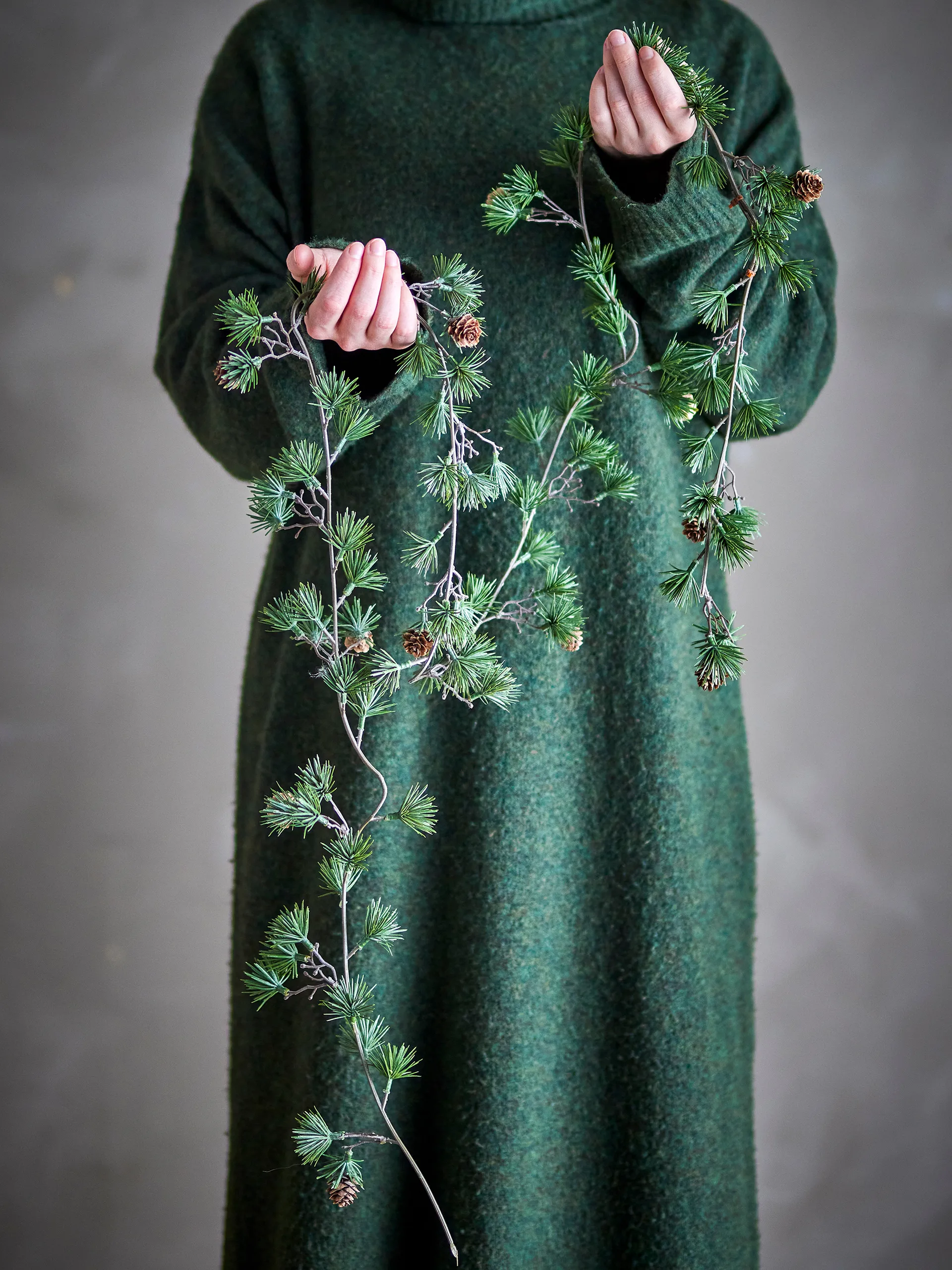 Ghirlanda Cedar 200 cm, Verde Bloomingville