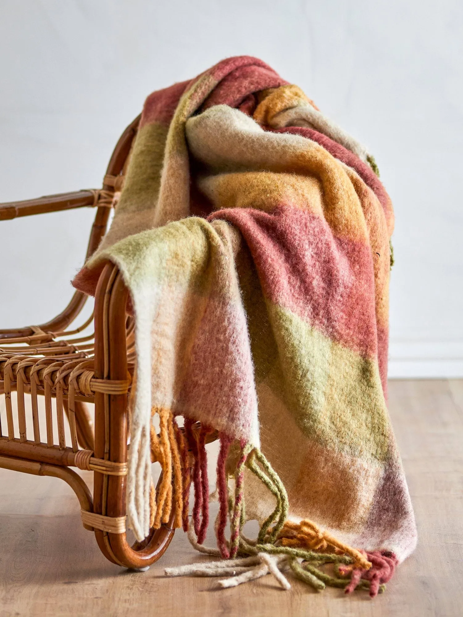 Hamisha plaid, Multicolore, a quadri, 152x127 cm Bloomingville