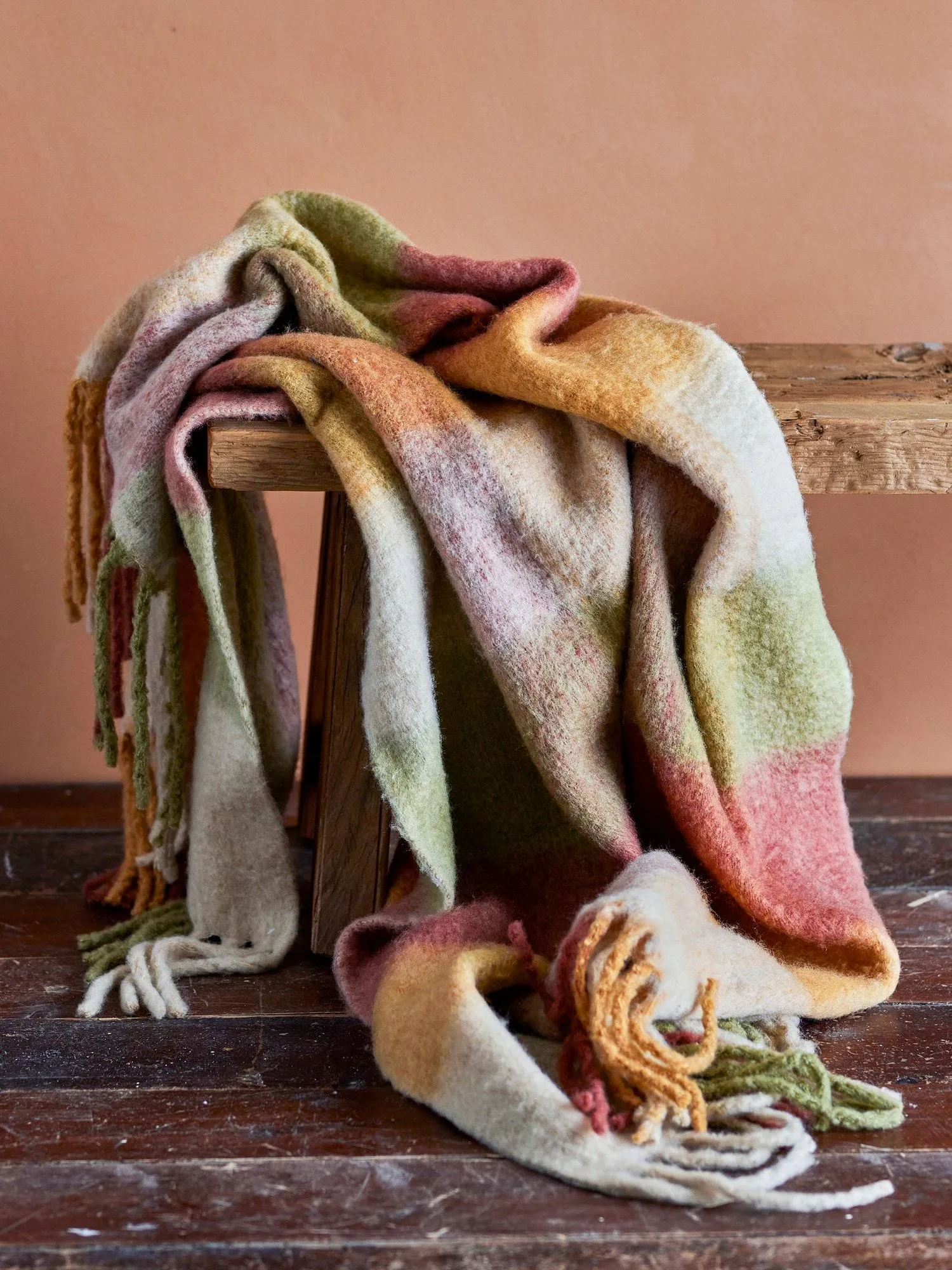 Hamisha plaid, Multicolore, a quadri, 152x127 cm Bloomingville