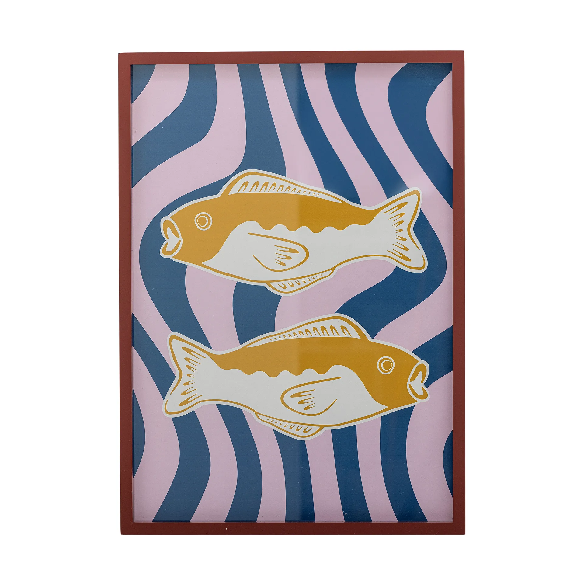 Illustrazione Remy con cornice 50x70 cm, Rosa Bloomingville