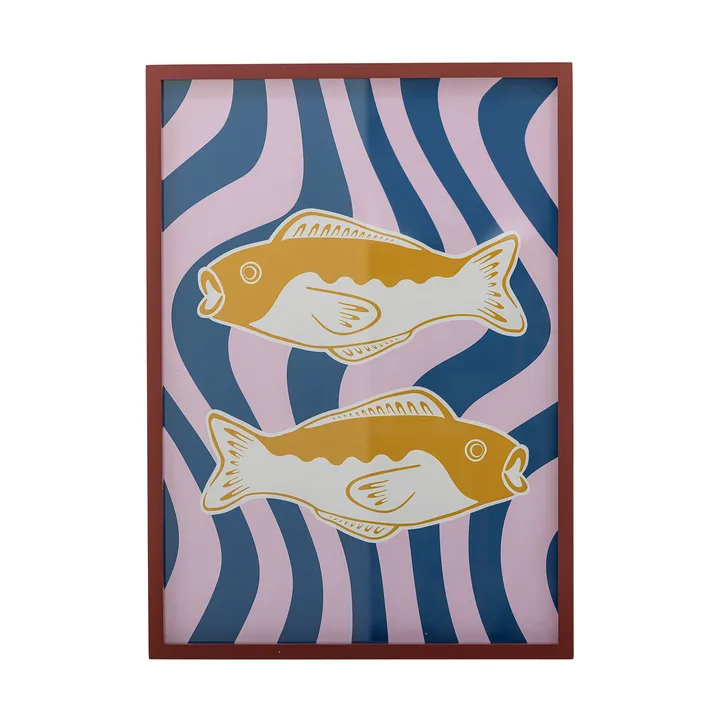 Illustrazione Remy con cornice 50x70 cm - Rosa - Bloomingville