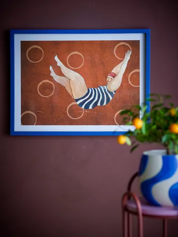 Illustrazione Svela con cornice 52x47 cm - Marrone - Bloomingville