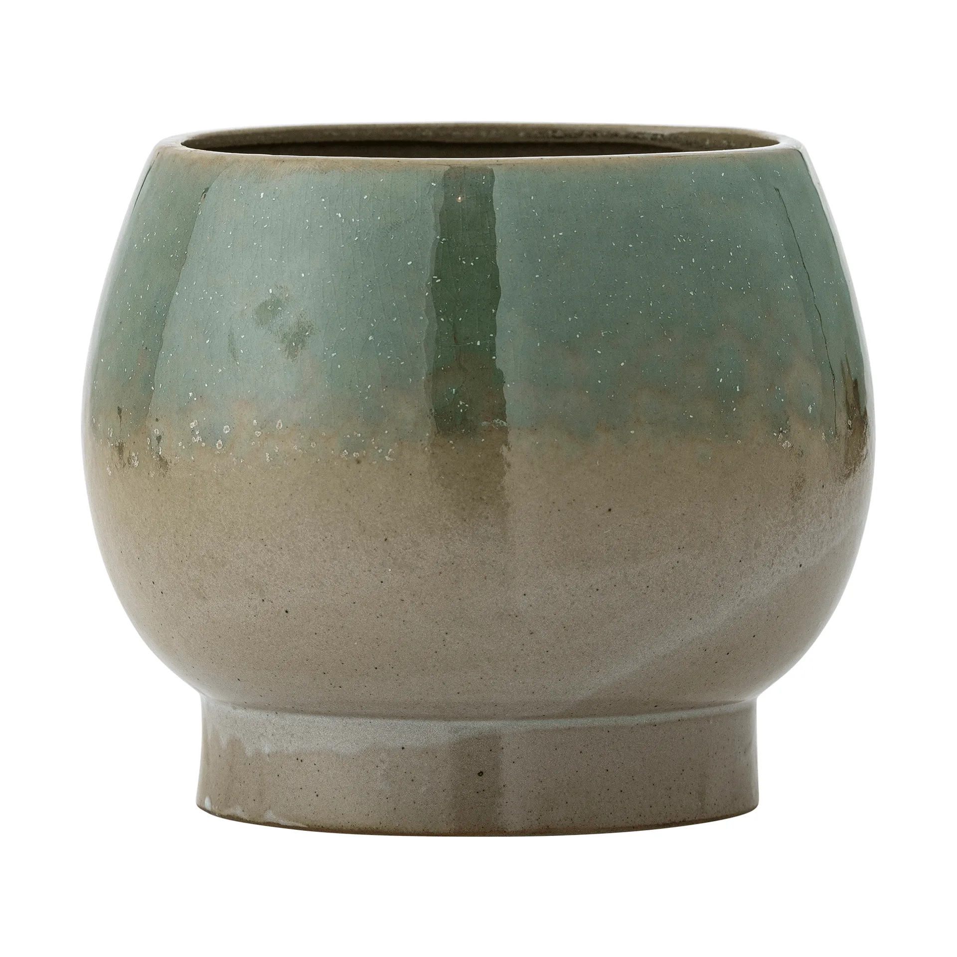 Imke vaso con sottovaso, Green, 18,5x17,5 cm Bloomingville