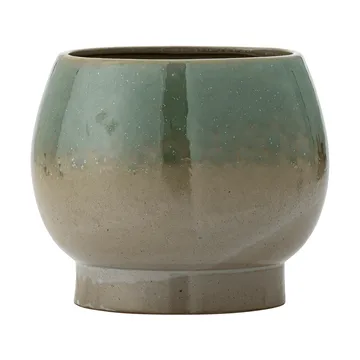 Imke vaso con sottovaso - Green, 18,5x17,5 cm - Bloomingville