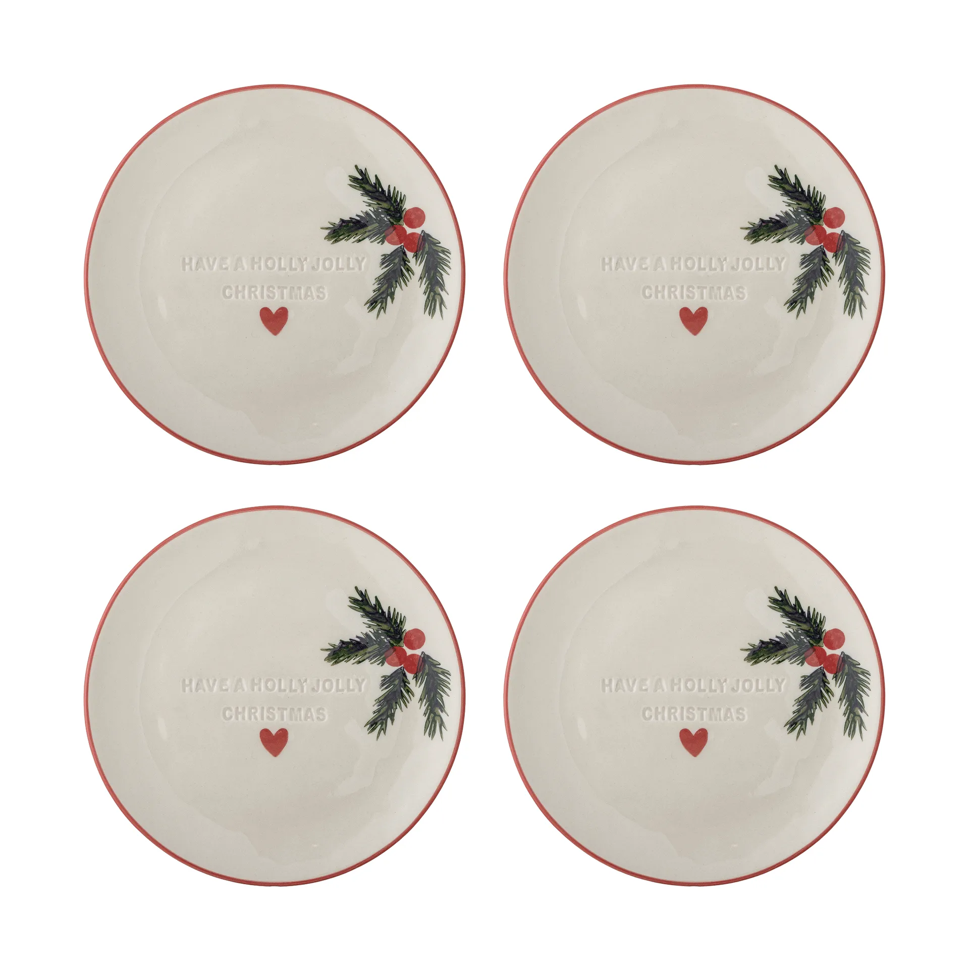 Jovida piattino dessert, Nature, 4 pezzi, Ø16 cm Bloomingville