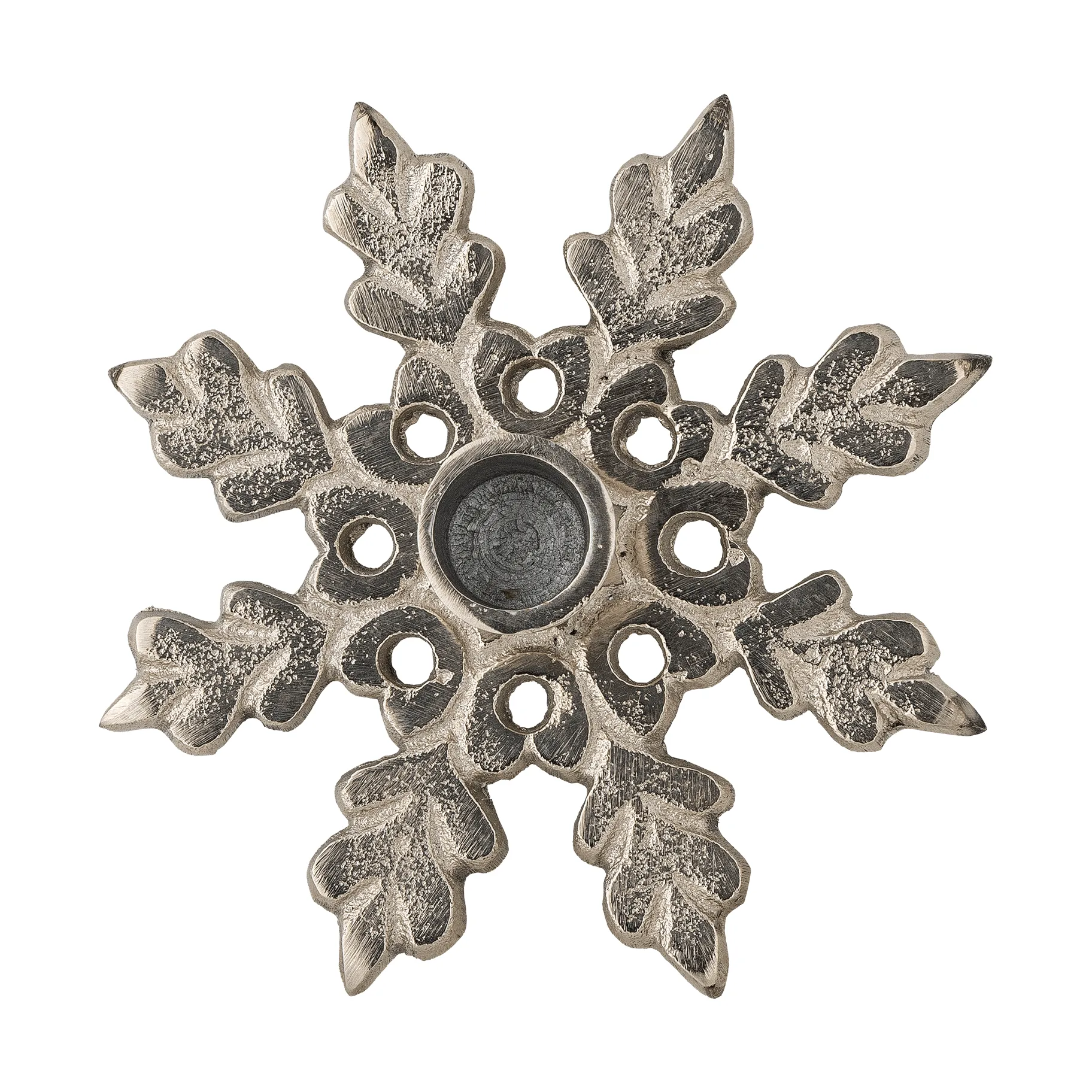 Kashi portacandele, Argento, Ø13,5 cm Bloomingville