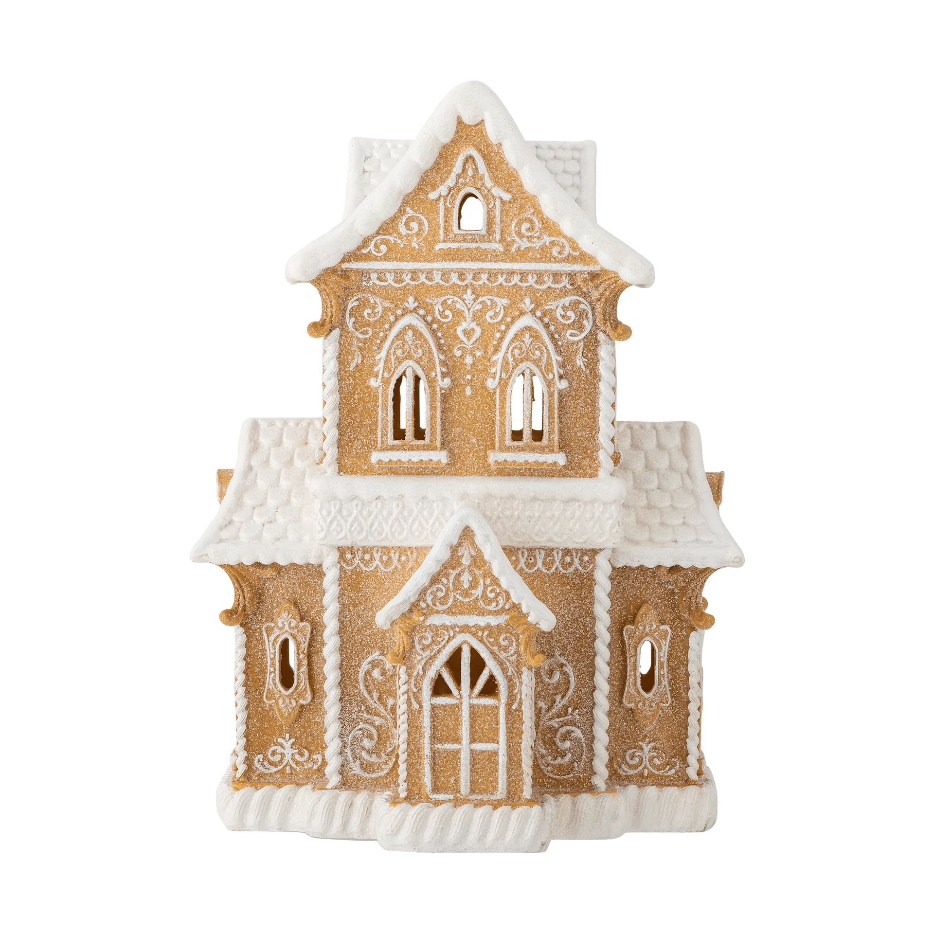 Kevin casetta decorativa con luce, Marrone, 37 cm Bloomingville