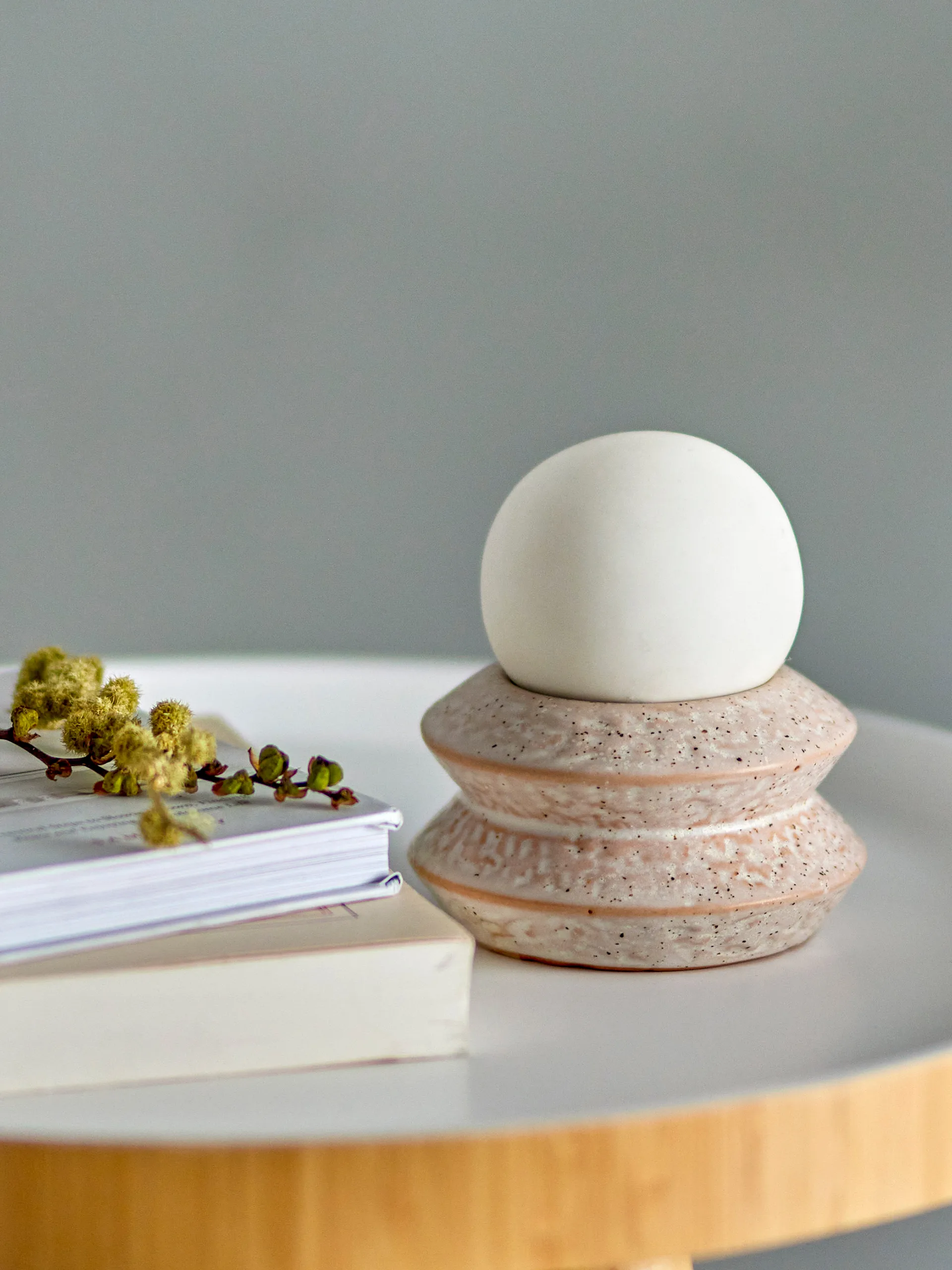 Lampada da tavolo Capella Ø10x11 cm, White double Bloomingville