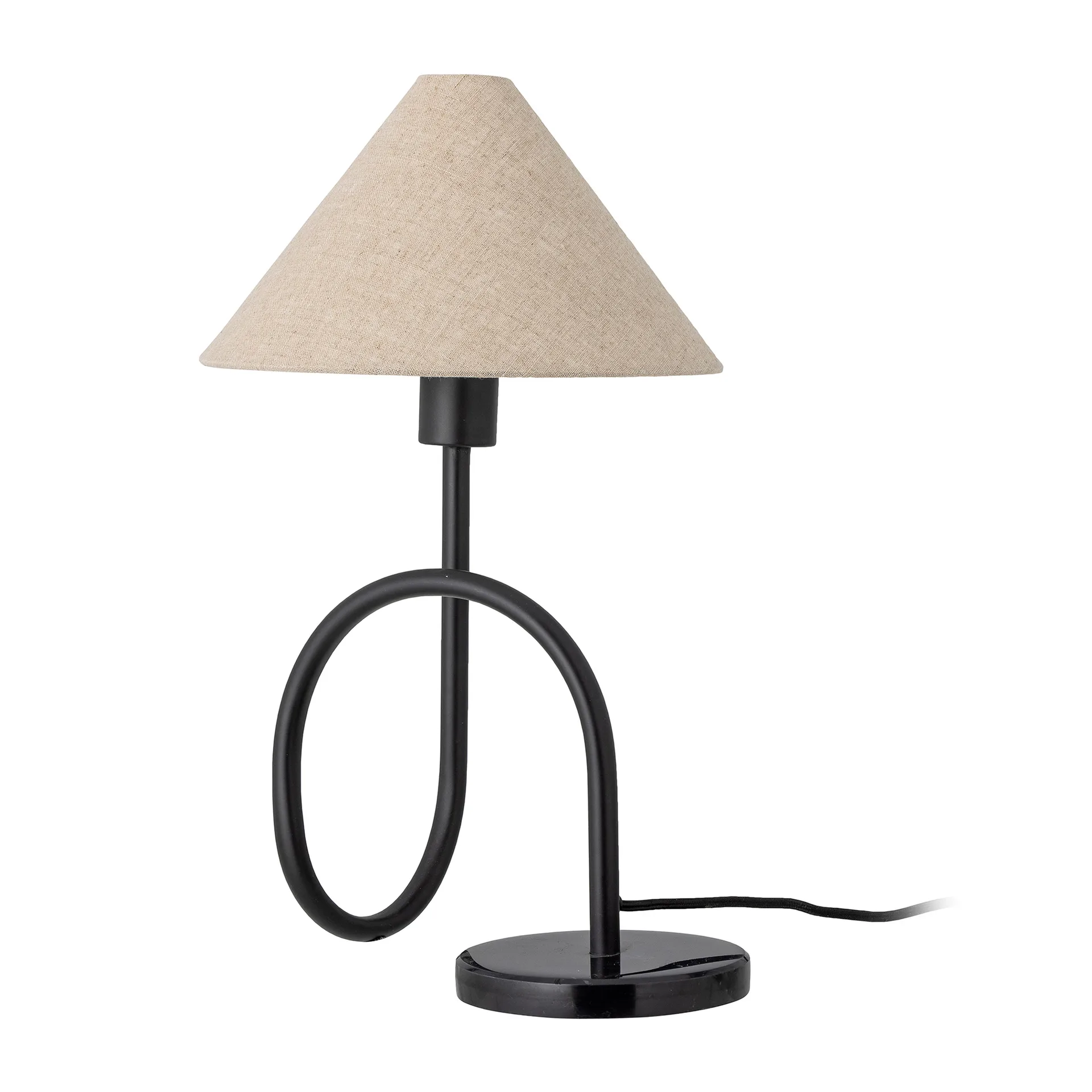 Lampada da tavolo Emaline 48 cm, Natura-nero Bloomingville