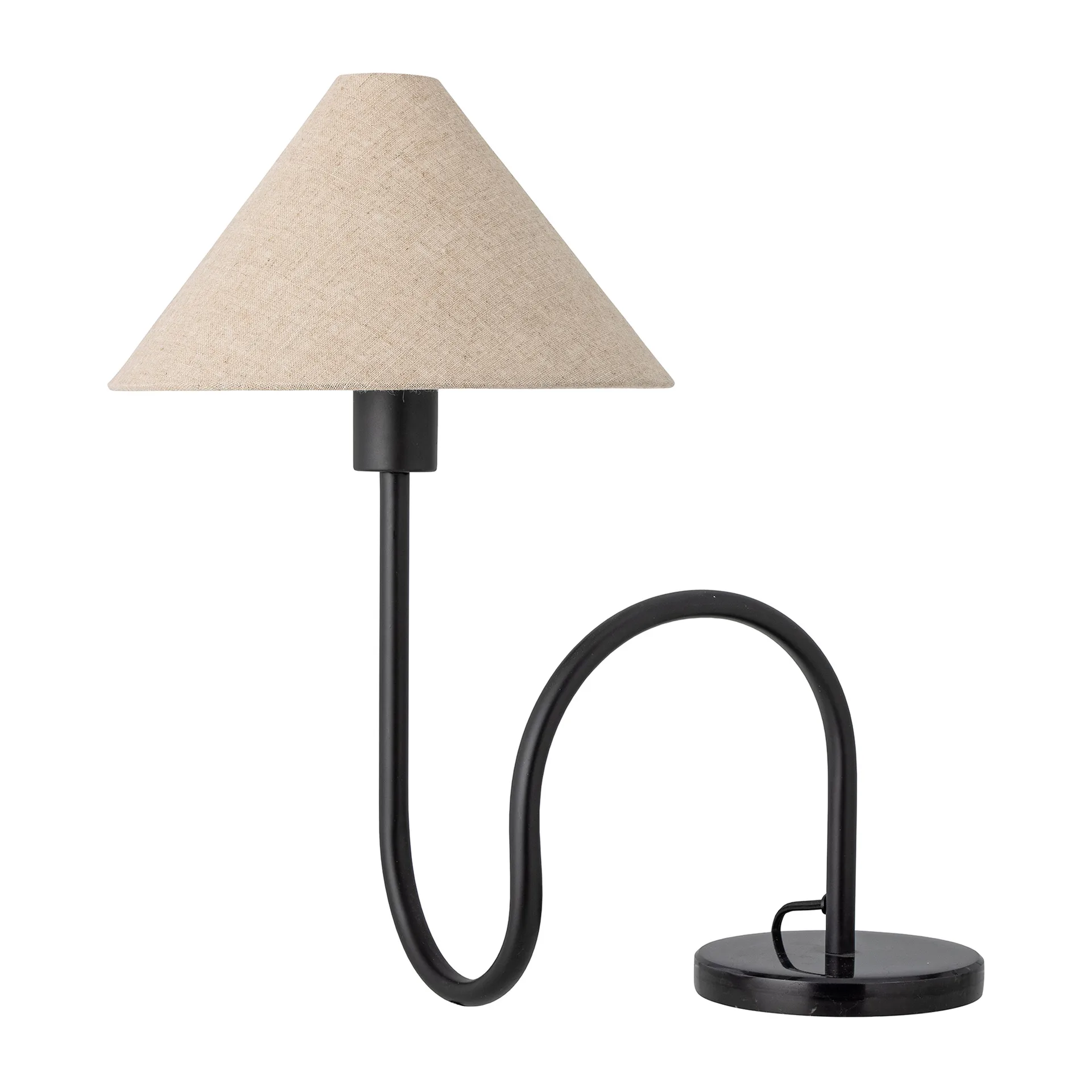Lampada da tavolo Emaline 48 cm, Natura-nero Bloomingville