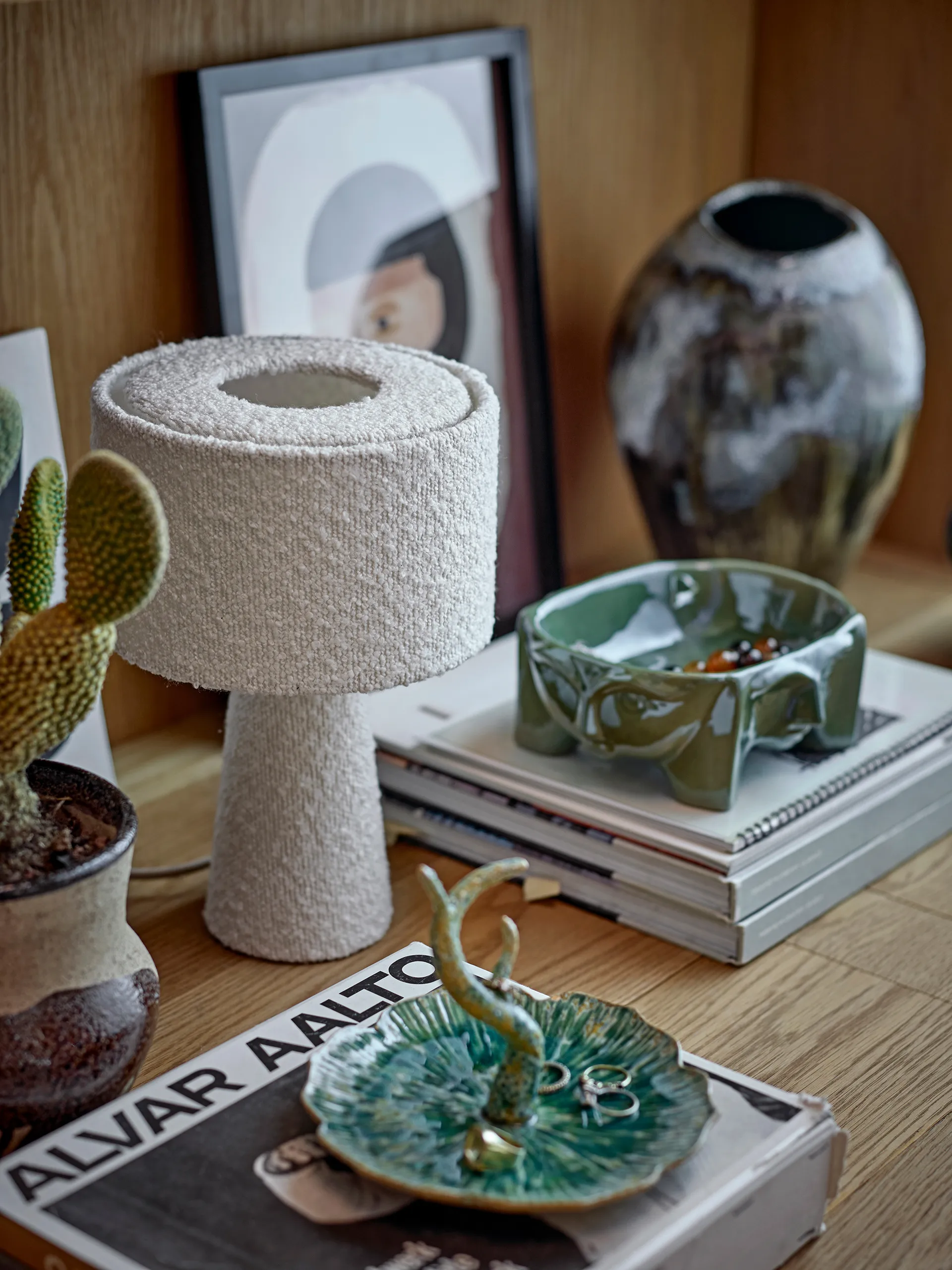 Lampada da tavolo Emmie Ø20 cm, Bianco Bloomingville