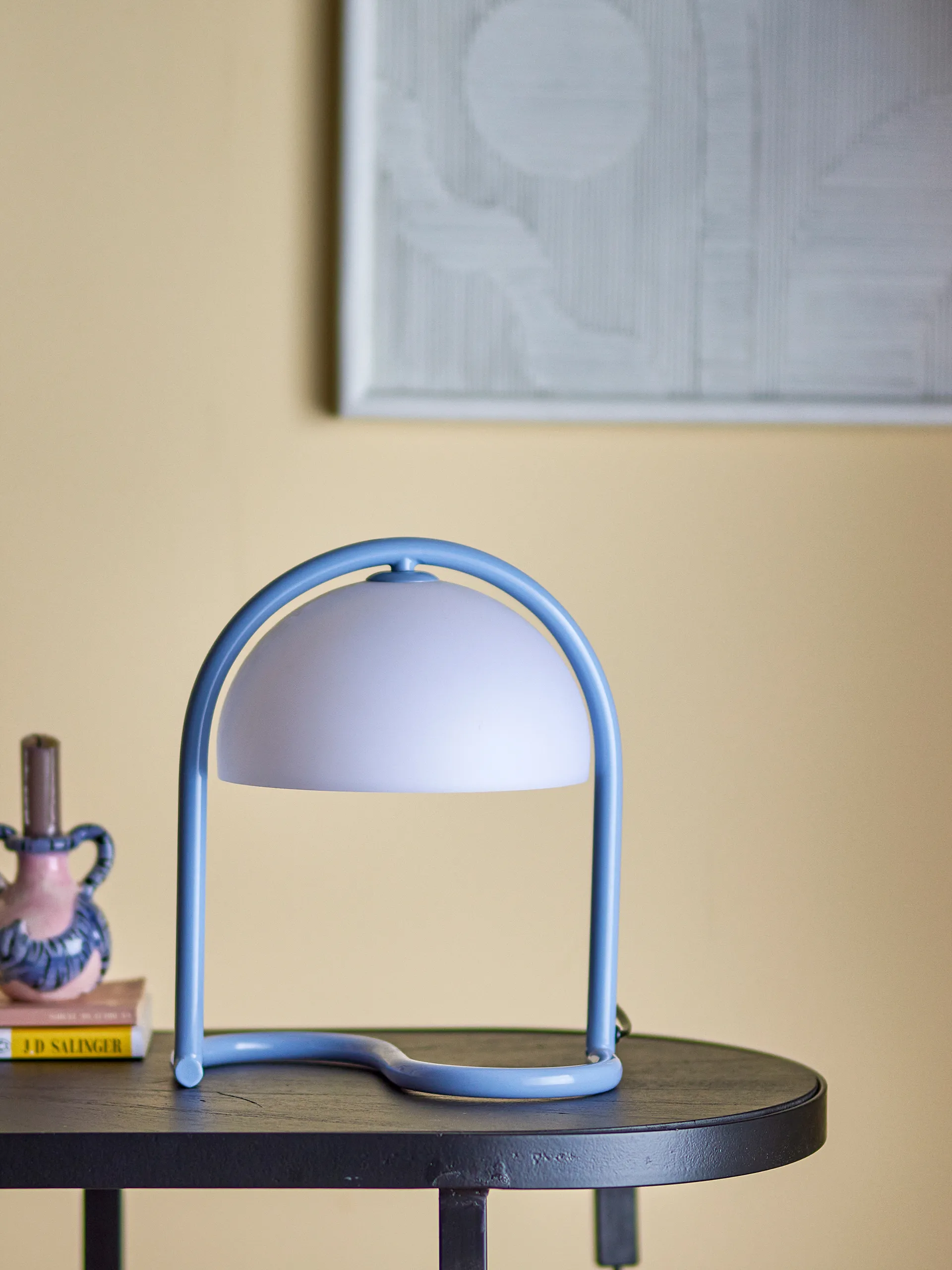 Lampada da tavolo Favor Ø24,5x29,5 cm, Blu Bloomingville