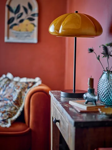 Lampada da tavolo Kinoko Ø30 cm - Giallo - Bloomingville