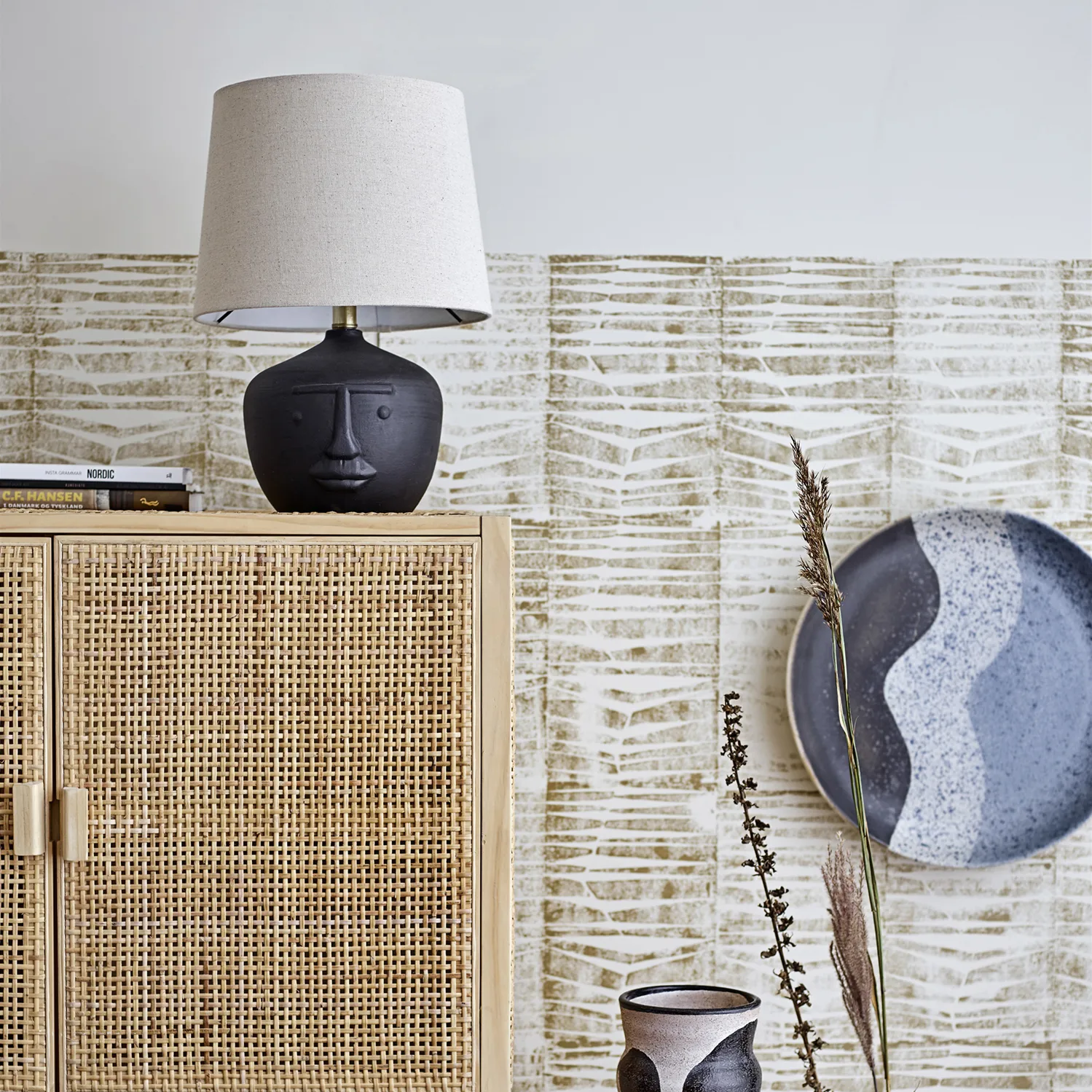 Lampada da tavolo Matheo 43 cm, nero Bloomingville