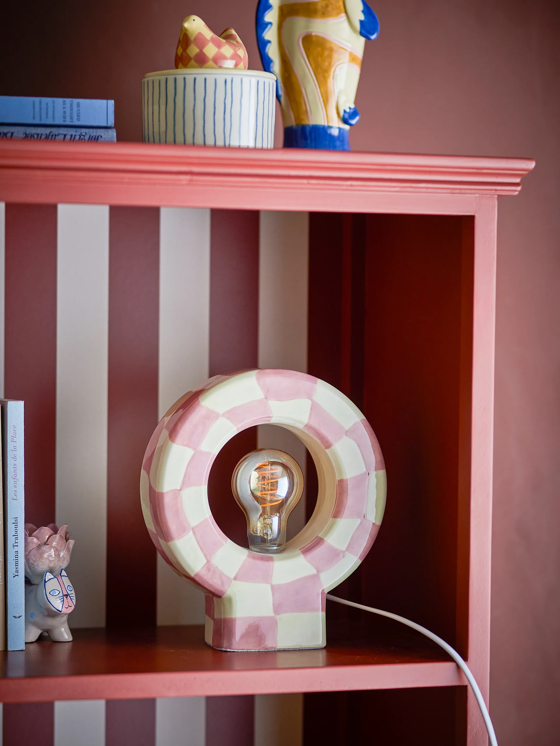 Lampada da tavolo Vialini 20,5x23,5 cm, Rosa Bloomingville