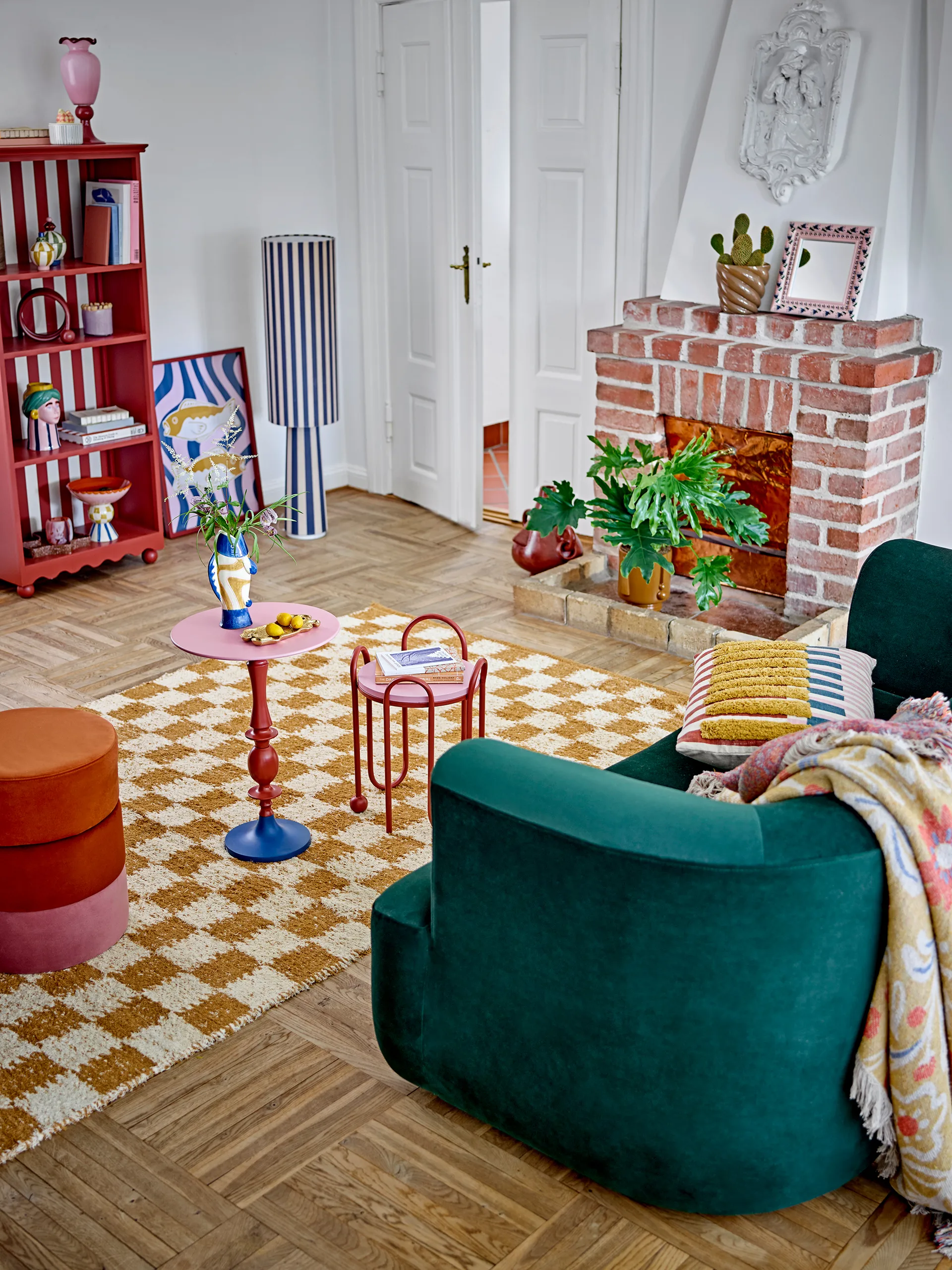 Lampada da terra Emmie, Blu Bloomingville