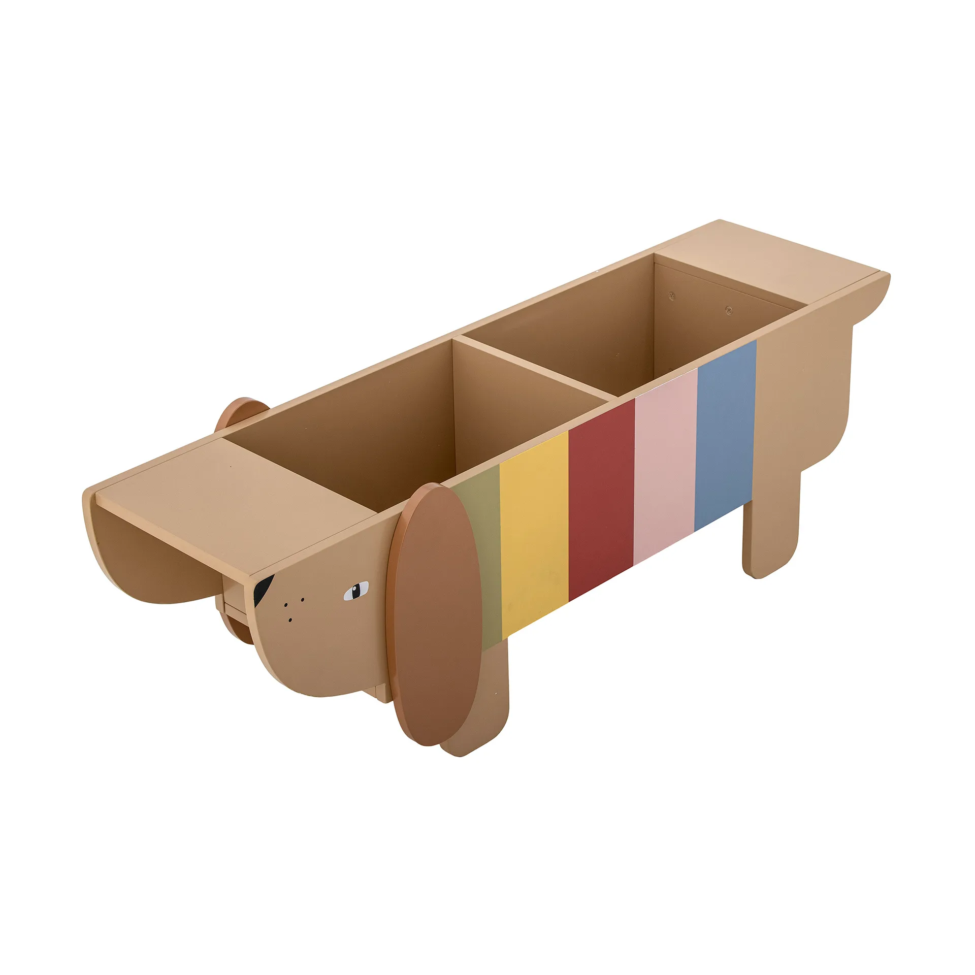 Leggio Charlie bokställ, Brown-multi Bloomingville