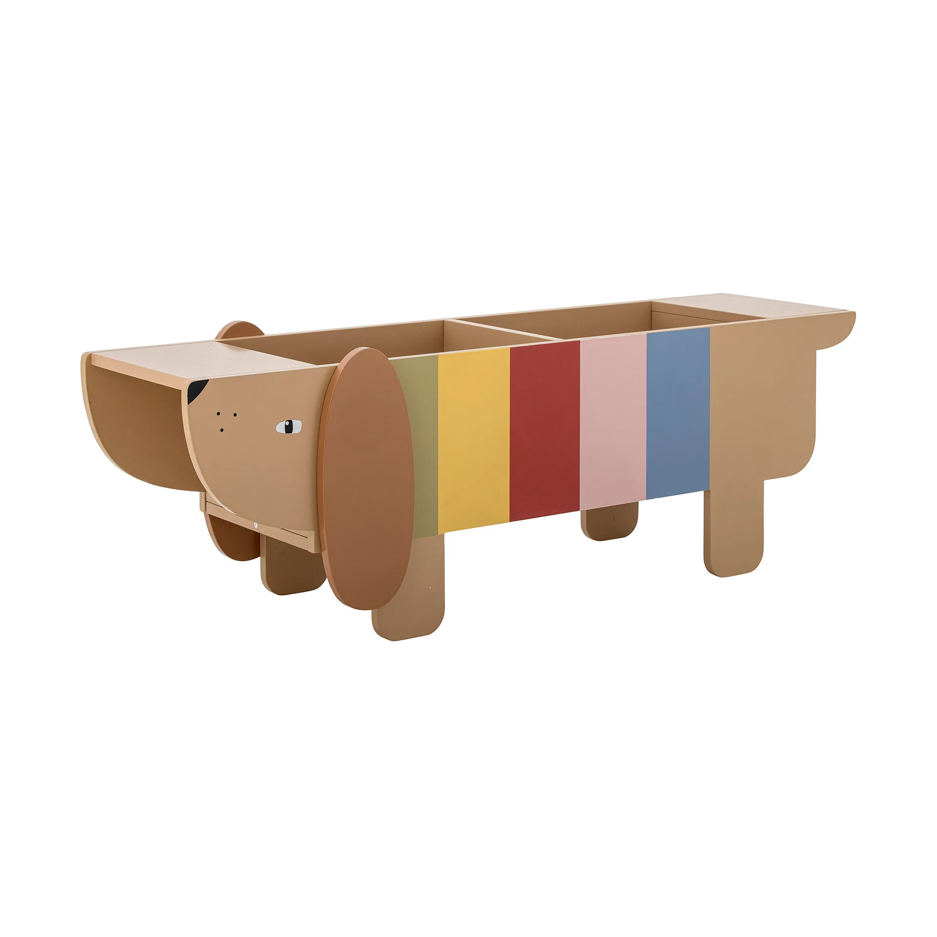 Leggio Charlie bokställ, Brown-multi Bloomingville