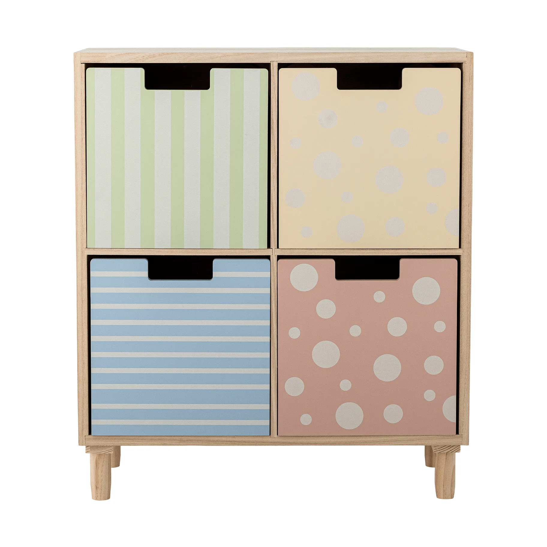 Libreria con cassetti Calle, Multicolor, paulownia Bloomingville