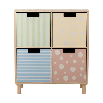 Libreria con cassetti Calle - Multicolor, paulownia - Bloomingville