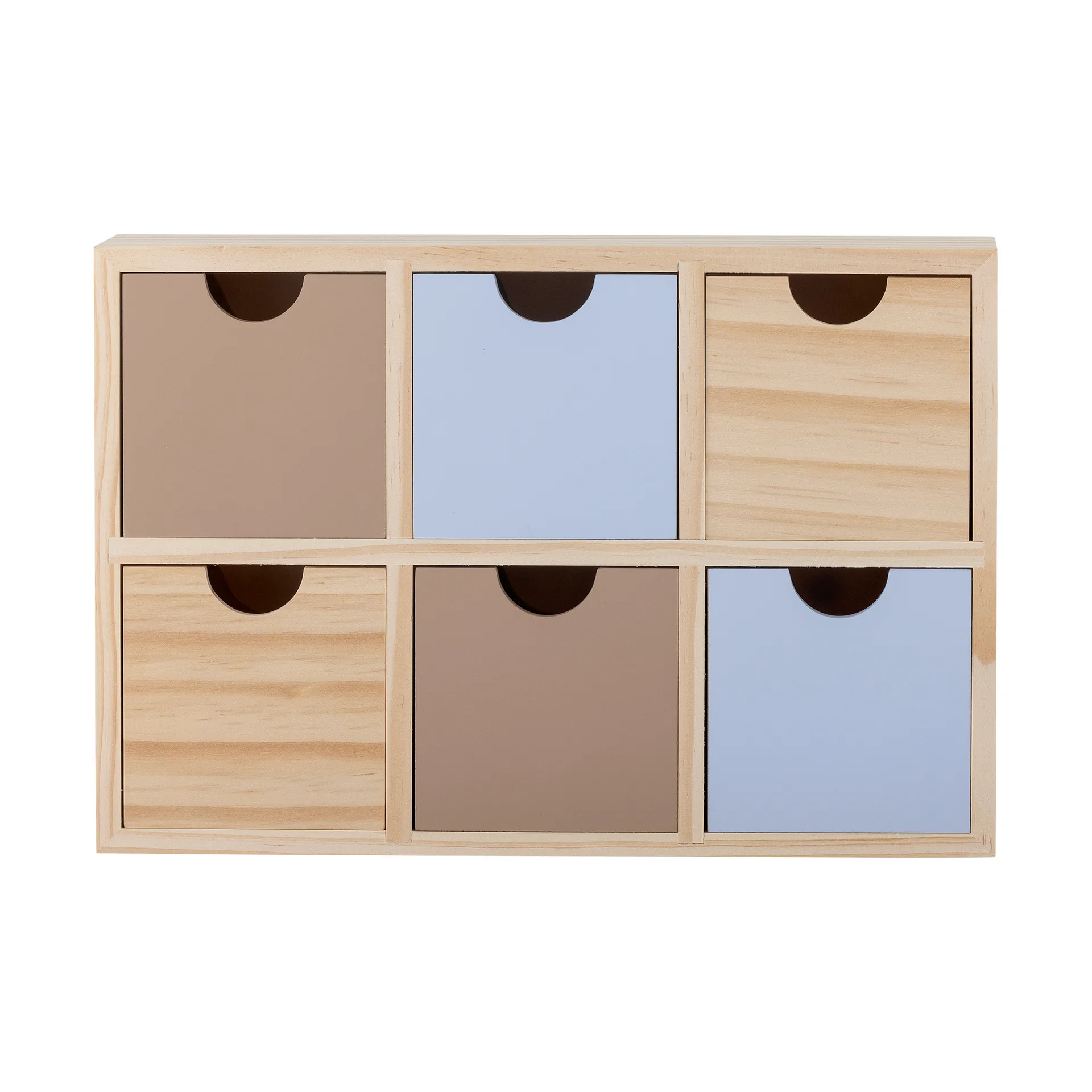 Libreria piccola Calle 6 cassetti 27x18 cm, Naturale Bloomingville