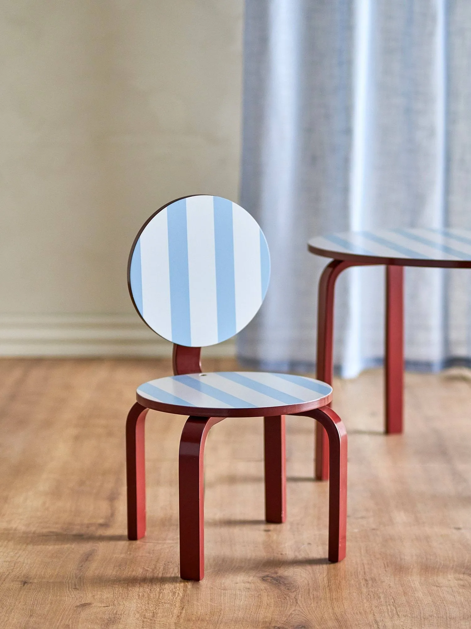 Liova sedia, Multicolore, azzurro-bianco-marrone Bloomingville