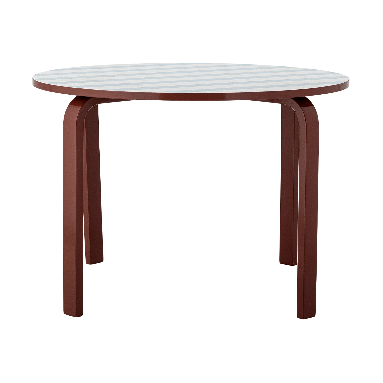 Liova tavolo, Blu-bianco, Ø65 cm Bloomingville